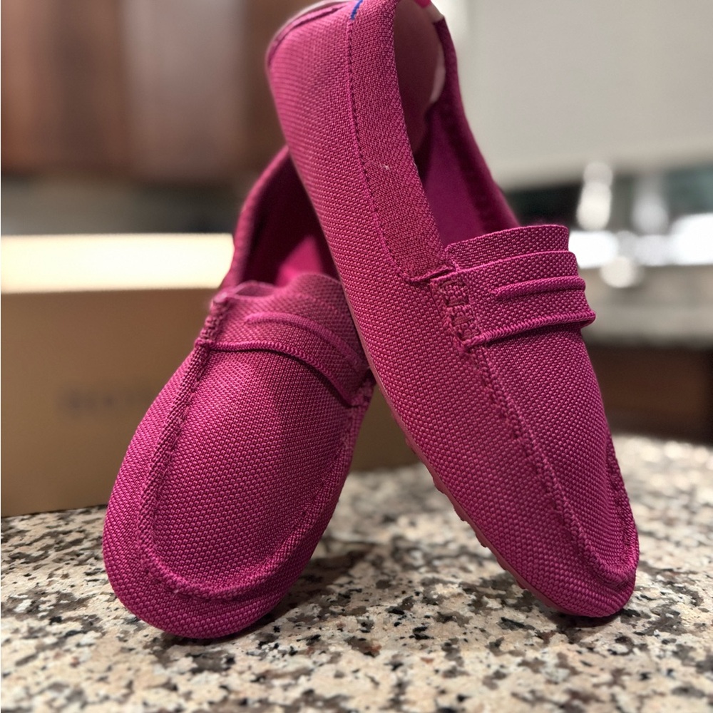 Rothy's Fuchsia Knit Flats